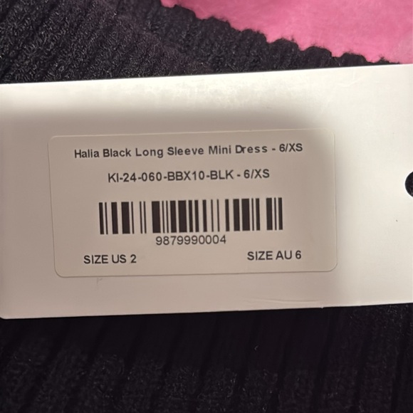 Beginning Boutique Halia Black Long Sleeve Mini Dress - Picture 5 of 5